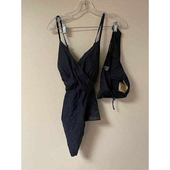 Brand New Summer Mae Women’s Large Navy Tankini and Bottom Swimwear Set - Picture 2 of 7